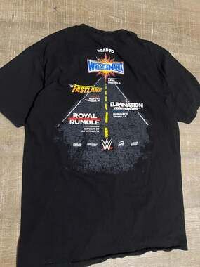 WWE Authentic Road to WrestleMania 2017 Event Crew T-Shirt Black L